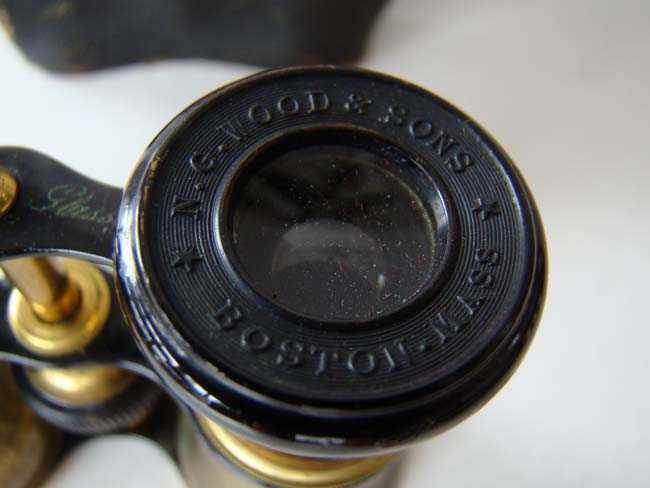 A cased pair of French Opera glasses by Lemaire of Paris and retailed in Boston by N.G.Wood & Sons, circa 1890 — image 3